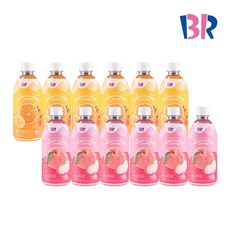 배스킨라빈스 레인보우 샤베트 워터 500ml x 6개+피치 요거트 6개, 상세페이지참조