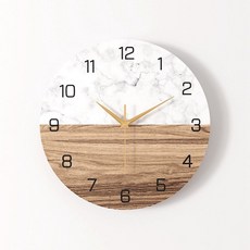 인테리어 벽시계 호텔 대리석 모던 디자인 시계추 무소음, BL3002 30cm