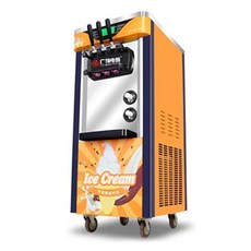 아이스크림기계 메이커 상업용 데스크탑 소프트 아이스크림 기계 수직 제조 지능형 스위트너 3 색 220 V 100V, 1.Orange - 110V 60Hz - 18LH, Orange