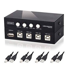 프린터 분배기 4 Port USB 2.0 Manual 프린터 스캐너 셰어링 Switch 허브 4