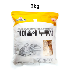 몽고식품 우리쌀 가마솥에 누룽지, 3kg, 3개