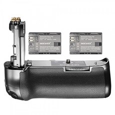 Neewer NW-5D Mark IV 배터리 그립 Canon BG-E20 교체 2 팩 충전식 7.4V 2000mAh LP-E6 배터리 포함 Ca, 단일상품