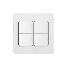 클린 디아트 스위치중4구 화이트, 1개