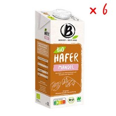 베리프 바이오 오트밀 드링크 아몬드, 6개, 1L