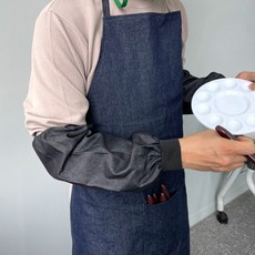 목공 공방 용접 작업용 포켓 데님 앞치마, 본상품, 상세페이지 참조, 1개