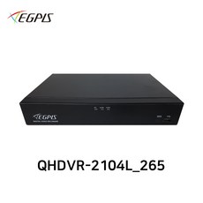 이지피스 QHDVR-2104L_265 AHD 400만화소 4채널 녹화기 TVI/CVI/52만화소 겸용 (HDD미포함), 1개