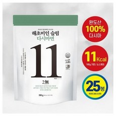 [쇼핑엔티] 해초미인 슬림 다시마면 25봉 + 소스 25봉 / 칼로리 걱정 NO, 4세트, 180g