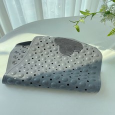 퍼플리빙 욕실 욕조 미끄럼방지 매트 70x40, 그레이, 1개