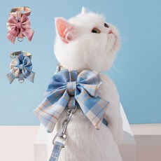 PET 고양이 하네스 산책 목줄 리드줄 sos*515Kh, 01하네스-블루S