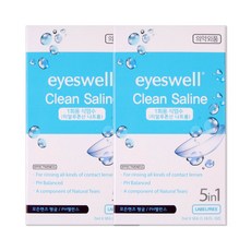 아이스웰 1회용 콘텍트렌즈 식염수 히알루론산함유 7mlx5개입, 35ml, 2개