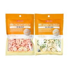 애니펫 비타 비스켓 100g 고소한맛 강아지 간식, 그린티 비스켓, 5개