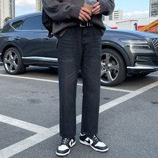 남자세미와이드청바지