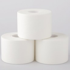 파쿠스 스포츠 면 테이프 씨테이프 C-TAPE 화이트 5cm x 13.7m, 3개, 1개입