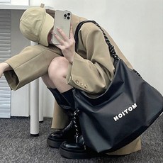 라라운드 모션 빅사이즈 나일론 캔버스 크로스 숄더 백 대용량 큰 노트북 가방 JB1226