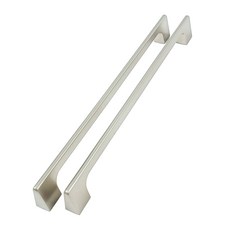 셀리나(DH-340)x2개세트 / 손잡이닥터 가구손잡이 2구손잡이(256mm) 싱크대손잡이, 셀리나(DH-340)x2개, 니켈무광, 미니드라이버세트, 2개