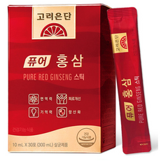 고려은단 퓨어 홍삼 스틱, 30회분, 9개