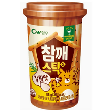 청우 참깨스틱 갈릭맛 (85g) 와인 스틱 과자, 5개, 85g