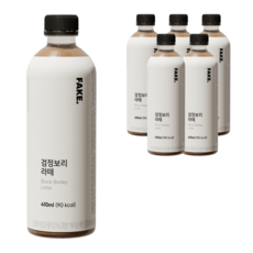 [리뉴얼] 달차 검정보리라떼 410ml*6개입 - 저칼로리 커피대용음료 페이크라떼