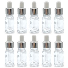 투명 유리 엠플 스포이드 공병 오일 용기 10개세트, 10ml, 10개