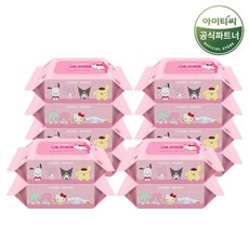 산리오 미니 비데물티슈 30매X12팩, 없음