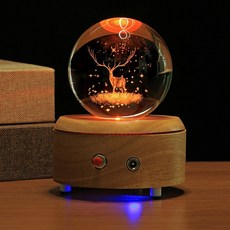 크리스탈 볼 오르골 크리에이티브 전자베이스(최소2개), 단품