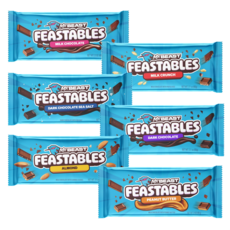 [Feastable] 미국 피스터블 Feastable 초콜렛 미국 유투버 미스터 비스트 초콜릿 9종 초콜렛바, 04 밀크 초콜릿 60g, 1개