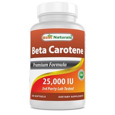Best Naturals 베스트 내추럴스 베타 카로틴 프리미엄 포뮬라 15000mcg 180정 1병