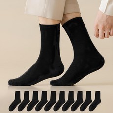 Socks Panda 男款純色素色中筒襪 10雙組