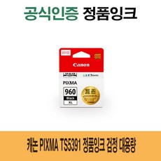 캐논 정품잉크 검정 대용량 복합기 PIXMA ADA TS5391, 5391정, 본상품선택