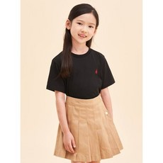 BEANPOLE 빈폴 KIDS Essential 수피마 라운드 티셔츠 - 블랙 338982