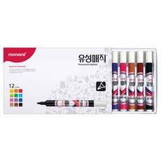 모나미 유성매직, 1세트, 12색
