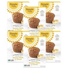 Simple Mills 아몬드 밀가루 베이킹 믹스 버라이어티 팩 팬케이크 및 와플 피자, 없음, 1) 3.38 Pound Pack of 1 바나나 머