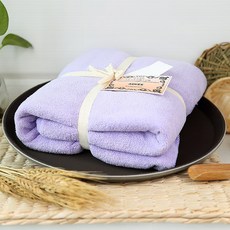 코랄 벨벳 목욕 수건 여성 A류 착용 가능 입기 가능 순면 흡수 속도 보다 빨리 털 이 마르지 않아 가정용 성인 목욕 전용, 짙은 자색, 180*90, 1개