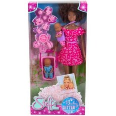 Simba Steffi Love Babysitter Doll Set 11-in Height Multicolor - Includes Two Baby Dolls Baby Car, one option, one option, 1개