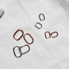 실버스퀘어귀걸이