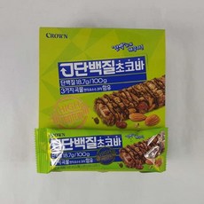 가성비몰 크라운 고단백질초코바 32g X 12 에너지바, 단일 수량