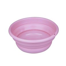 마녀의생활 접이식 대야 양동이 세면대야, 1p, 소(핑크)