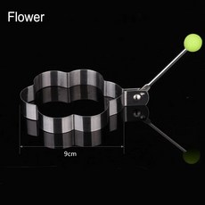 주방도구 셰이퍼 도구 베이킹 계란 아침 팬케이크 식사 DIY 후라이 스틸 몰드 샌드위치 스테인레스 모양 기구, flower, 1개