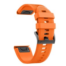 22/26mm 스마트 워치 Garmin Epix Gen 2 스포츠 실리콘 스트랩 Fenix 7 7X 5 5X Plus 6 6X Pro 3HR 팔찌 빠른 Easyfit 밴드, [12] 주황색, [04] 26mm Fenix 6X 6XPro, 147) 주황색 26mm Fenix 6X 6XPro