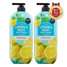  LG생활건강 온더바디 수퍼보타닉 레몬 민트 900ml x 2개 900g