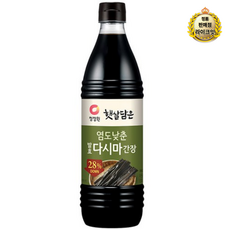 청정원 햇살담은 염도낮춘 발효다시마 간장, 840ml, 1개