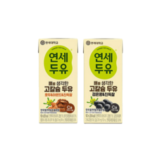 연세두유 뼈를 생각한 고칼슘두유 신제품 검은콩&호두아몬드 180mlx 48팩 진득찰 식물성 고단백 두유, 48개, 180ml, 48개
