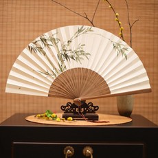 일본 손으로 그린 종이 팬 접는 팬 선물 그림 서예 대나무 공예 핸드 팬 결혼 선물 용품 LA907|장식용 팬|, 1개, style 10