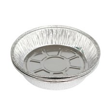 10 PCS 알루미늄 호일 작은 파이 팬을 베이킹 요리 보관 및 재가열을위한 타르트 팬 일회용 미니 파이 틴, 7 인치, 10개