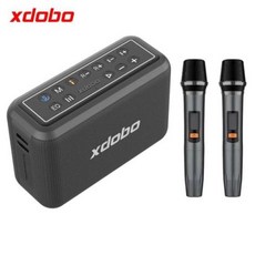 XDOBO X8 프로 휴대용 무선 스피커 마이크 2 개 블루투스 5.2 노래방 스테레오 야외 오디오 애호가 서브우퍼 120W, 01 Black, 01 Black - xduooxd05pro