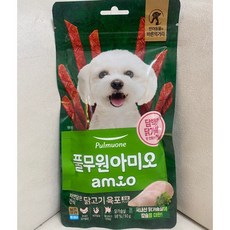 아미오 자연담은 간식 닭고기 육포 칼슘 PLUS, 칼슘 담은 닭가슴살, 50g, 10개 - 풀무원아미오간식