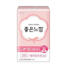 좋은느낌 에어핏 쿠션 울트라 슬림 중형 생리대 날개형, 36개입, 3팩