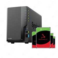 시놀로지 DS224+ 12TB (12TBx1) 씨게이트 Ironwolf HDD - 시놀로지hdd