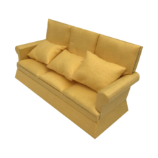 Nomeni 1 12 Dollhouse Miniature Furniture Sofa And Pillow Living Room Kids Play Toy, One Size, One Color