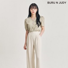 부루앤쥬디 진주버튼체크블라우스08 OENE2BL005